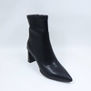 Leather Block Mid-heel