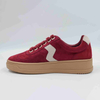 Burgandy Suede Block Sneaker