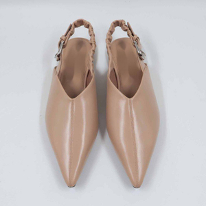Chunky Strap Nude Flat