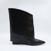2027 Leather Wedge Boots