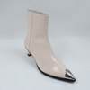 Metal Toe Cap Heeled Ankle Boots